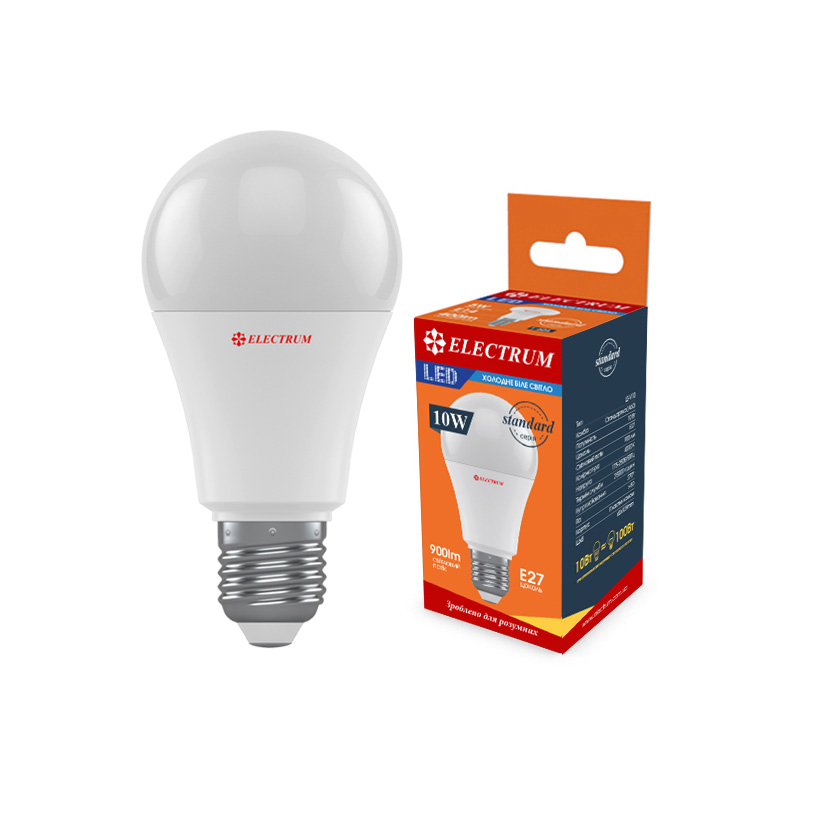 LED лампа ELECTRUM A60 10W PA LS-V10 E27 4000K